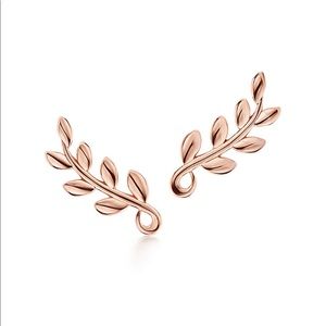 tiffanys rose gold climber earrings